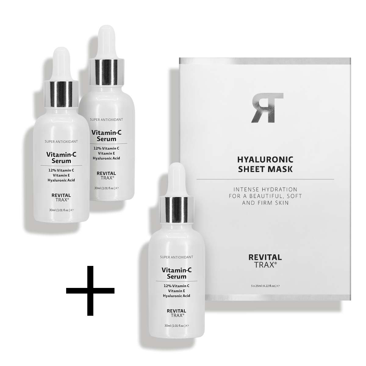 Aktion: 3 x 12% Vitamin-C Serum + Sheet Mask