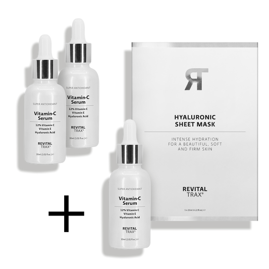 Aktion: 3 x 12% Vitamin-C Serum + Sheet Mask